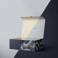 Boîte d'emballage magnétique personnalisée en forme de livre pour bijoux, avec doublure en satin, en carton, pour montres et lunettes