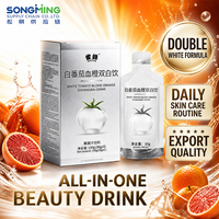 Boisson liquide au collagène de tomate blanche premium avec glutathion pour un soutien intense au blanchiment de la peau, complément de 150 ml
