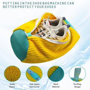Sac de lavage et de rangement pliable multifonction en chenille réutilisable pour machine à laver et sèche-linge, idéal pour salle de bain et cuisine - Product Image 2