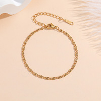 Bracelet Chaîne Minimaliste Raffiné Plaqué Or pour Femme, Accessoire Chic, Vente en Gros Chine, Bijou de Poignet Fin TGSL5806