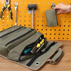 Muestra Gratuita, Bolsa de Herramientas Profesional de Alta Calidad Personalizada, con 6 Bolsillos, Enrollable, Portátil, Organizador de Herramientas Pequeño - Product Image 4