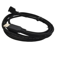 Kabel Konektor Data USB Tipe A Male ke Dual SATA dengan Jack Daya DC Sudut Kanan untuk Ekspansi Hard Drive
