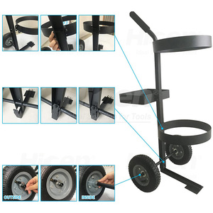 Chariot de jardin de pelouse, Transport Mobile, stockage d'outils de jardinage, seau de fleurs, <span class=keywords><strong>caddie</strong></span> sur <span class=keywords><strong>roues</strong></span> avec sac Oxford - Product Image 2