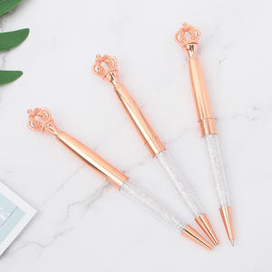 Stylo bille en métal cristal avec logo personnalisé, nouveau design, style sceptre de la reine, style couronne de la reine - Product Image 1
