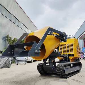 High Quality Small Mini Crawler Tracked Hydraulic <b>Concrete</b> <b>Mixer</b> With Loader Hopper <b>for</b> <b>Sale</b> - Product Image 1
