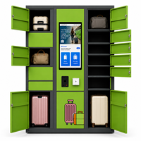 Casier à bagages extérieur intelligent avec paiement par code QR, armoire de rangement, casier à bagages en libre-service pour aéroport