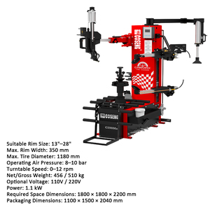 Cambiador <span class=keywords><strong>de</strong></span> Ruedas <span class=keywords><strong>de</strong></span> Alta Precisión <span class=keywords><strong>Coseng</strong></span> C299MAX <span class=keywords><strong>de</strong></span> 13-28 Pulgadas para Autos y Camionetas, Desmontaje y Montaje sin Palancas y sin Daños - Product Image 2