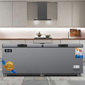 Grand <span class=keywords><strong>congélateur</strong></span> <span class=keywords><strong>coffre</strong></span> commercial électrique à double porte, à dégivrage automatique, à économie d'énergie, <span class=keywords><strong>pour</strong></span> usage domestique, hôtelier, supermarché, stockage alimentaire - Product Image 1
