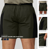 Shorts cargo décontractés pour hommes en nylon avec taille mi-haute - Shorts élégants, imperméables, durables et résistants aux déchirures