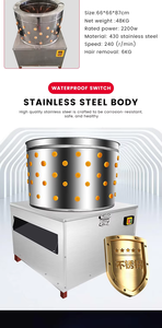 Máquina Desplumadora de Pollos y Codornices Motorizada de Alta Velocidad con Rodamientos - Equipo de Sacrificio de Aves de Corral Más Vendido con 2 Años de Garantía - Product Image 3