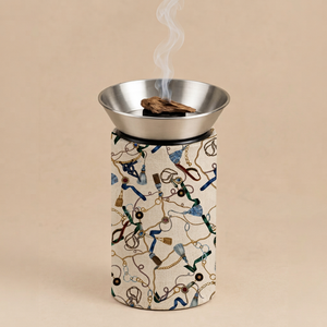 Decorative Wooden Bakhoor Burner with Stainless <b>Steel</b> <b>Bowl</b> for Arabic Home Fragrance - Product Image 1