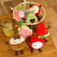 Jouet en peluche personnalisable - Cadeau mignon pour bébé avec matériau en peluche courte et rembourrage en coton PP