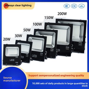 Projecteur LED en aluminium haute luminosité pour usage intérieur/extérieur, étanche IP66, alimentation CA, éclairage d'entrepôt et de jardin WD-FL-12 W - Product Image 3
