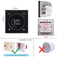 Interrupteur mural tactile intelligent TYSH Zigbee Wi-Fi 220V 10A en acrylique avec application pour contrôle de scène et variateur de lumière