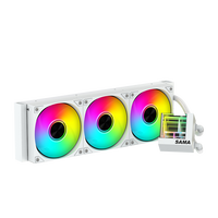 SAMA nouveau Design Offres Spéciales 240mm refroidisseur de liquide affichage de la température PC de refroidissement par eau avec refroidisseur de liquide de ventilateur ARGB