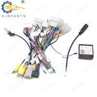Kabel Konektor Harness Kabel Android DVD Player Mobil 16Pin ke 20Pin 24Pin 28Pin untuk Radio Mobil Toyota RAV4 2013-2019