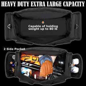 Muestra Gratuita de Bolsa de Hockey sobre Hielo con Bolsillos para Patines y Compartimentos para Accesorios, Bolsa de Hockey sobre Hielo Impermeable para Protección en Todo Tipo de Clima - Product Image 4