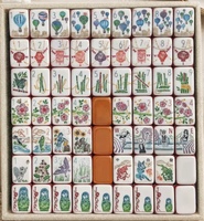 Jeu de Mahjong Walk with Me Hot Balloon en Acrylique Sept Couches, Écologique et Moderne, Cadeau de Luxe et Jeu de Table Décontracté