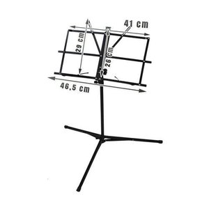 Folding Music Stand With <b>Tripod</b> Base Adjustable Height For Sheet Music Reading - Product Image 5