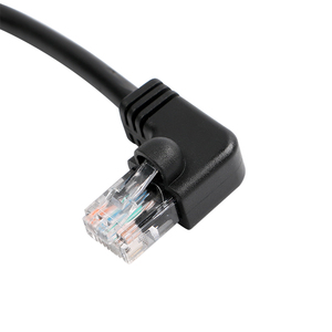 <span class=keywords><strong>สาย</strong></span>เคเบิลสื่อสารอีเธอร์เน็ตแลนแลนมุมขวา5e RJ45 Cat5 90องศาจากโรงงาน - Product Image 2