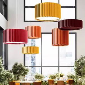 Luce acustica del ciondolo di assorbimento del suono Led luce pendente per Hotel ufficio ristorante - Product Image 1