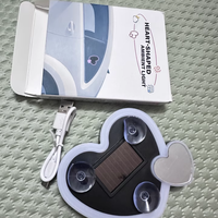 Décoration de voiture en forme de cœur, streamer LED clignotant pour pare-brise, lumière néon clignotante, lumière d'ambiance décorative pour la lunette arrière de la voiture