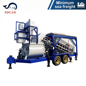 Mini Impianto di Betonaggio <span class=keywords><strong>Mobile</strong></span> YHZS25 con Tramoggia di Alimentazione Cemento in Sacchi per Aree Senza Fornitura di Cemento Sfuso - Product Image 1