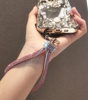 Rantai ponsel mewah baru Dompet gantungan kunci gelang penjualan laris gantungan kunci bling grosir