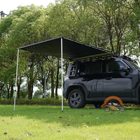 Nouvelle Tente de Toit Latérale Jetour T2 en Aluminium Noir 2024-2026, Imperméable et Pliable, pour Camping Automobile et Pare-Soleil Tout-Terrain