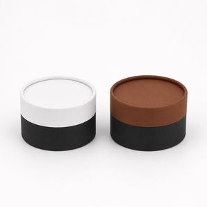 Custom Recyclable Eco-Friendly Cylindrical Food Packaging <b>Box</b> for Snacks Bread <b>Cake</b> & Cookies-Kraft Paper Custom Color - Product Image 4