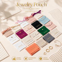 Pochettes d'emballage pour bijoux en microfibre personnalisées et élégantes avec options de rabat et de ruban pour colliers, bracelets et coffrets cadeaux de marque