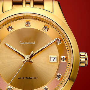 Reloj Mecánico Automático de Negocios para Hombre de 41 mm con Esfera Grande con Incrustaciones, Calendario Luminoso - Product Image 3