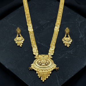 สร้อยคอยาวชุบทอง 14K 18K 24K แบบไมโครน ขายส่ง, ชุดเครื่องประดับลายดอกไม้เคลือบทองไมโครน, สร้อยคอแฟชั่น - Product Image 1
