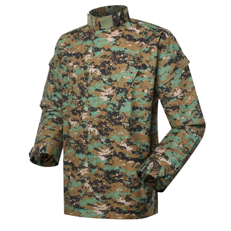 230gsm Tc Polyester Katoen Twill Digitaal Bos Camouflage Patroon Acu Uniform