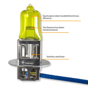 Bombilla Halógena de Cuarzo para Automóvil H3 de Alta Potencia, 12 V, 55 W, Luz Dorada, para Automóviles con la Mejor Calidad - Product Image 2
