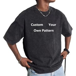 Magliette da uomo personalizzate con Logo Hip Hop oversize di alta qualità <span class=keywords><strong>stampa</strong></span> on Demand Streetwear - Product Image 4