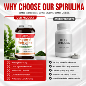 Fabricant de Marque Privée Shecome, Capsules de Spiruline Naturelle, Améliore la Santé Cardiovasculaire, Complément de Spiruline pour Adultes - Product Image 5