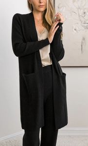 Cachemire <span class=keywords><strong>laine</strong></span> femmes Cardigan <span class=keywords><strong>manteau</strong></span> formel fête <span class=keywords><strong>manteau</strong></span> femmes pull en tricot côtelé - Product Image 5
