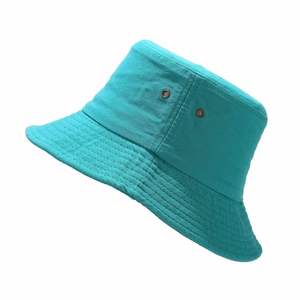 Wholesale Summer Retro Simple Cotton Bucket <b>Hat</b> Breathable Hole Custom Logo Acceptable Unisex Sun <b>Hat</b> <b>for</b> Fishing Travel - Product Image 4