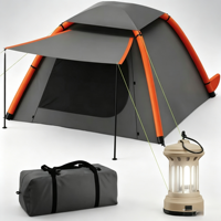 Tente gonflable entièrement automatique pour le camping, imperméable, en tissu Oxford renforcé et épaissi, portable, pour la famille, 4 saisons, grande taille