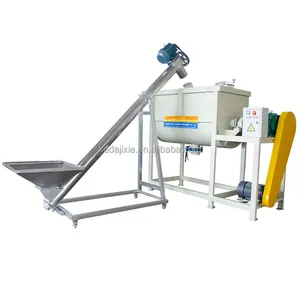 Organic pigment powder mixing machine with screw conveyor sands powder ribbon mixer