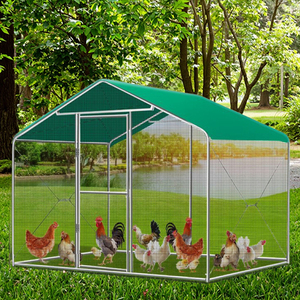 Hiện đại ngoài trời kim loại gà Coop lồng với đi bộ trong bao vây loại - Product Image 6