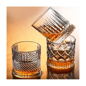 wholesale Whisky Glass Custom Logo Printed Old Fashioned 10oz round bottom whisky glasses sublimation whisky glass