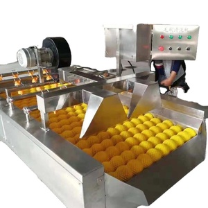 Industrial brush roller model pomegranate citrus fruit washing and drying machine