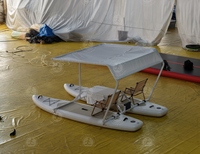 Catamaran Paddleboard Électrique Gonflable en PVC, Bateau Électrique Sportif, Yacht de Voile, Pêche, Famille, Léger