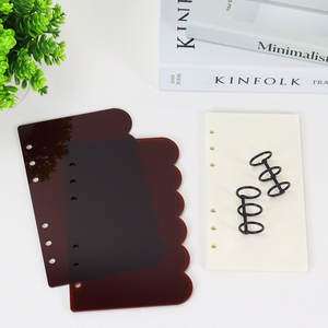 A6 Album fotografico <span class=keywords><strong>con</strong></span> copertina rigida da te stile <span class=keywords><strong>a</strong></span> <span class=keywords><strong>spirale</strong></span> transfrontaliera per Notebook <span class=keywords><strong>con</strong></span> bordo <span class=keywords><strong>a</strong></span> strisce rosa in acrilico <span class=keywords><strong>con</strong></span> foglie sfuse e Design transfrontaliero - Product Image 6