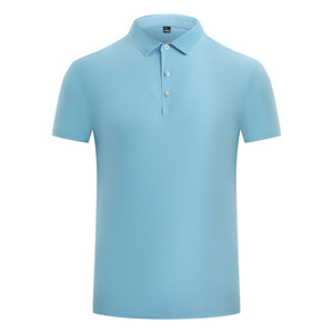 Personalizado de punto de seda de hielo de impresión Anti-Shrink Casual para camisa de manga corta ligero cómodo Color sólido - Product Image 5