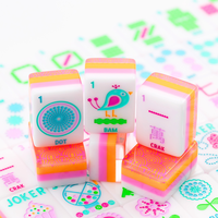 My Fair Mahjong CRYSTAL CONFETTI |   Sorbet rose |   Mahjong avec une touche de couleur et de joie : Ensemble de 160 tuiles de mahjong américaines en acrylique