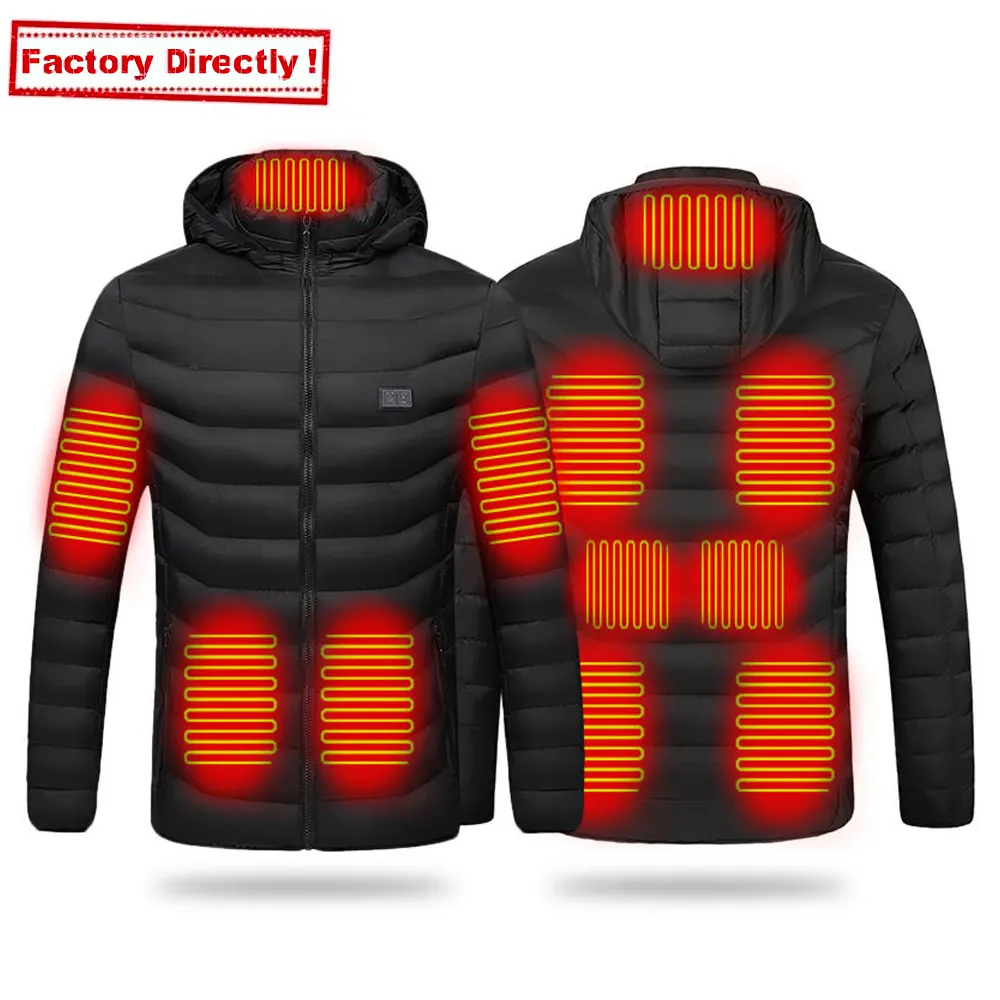 Veste Chauffante Customized Logo 5V Heating Clothing Winter Waterproof Electric Usb Thermal Puffer Heated Jacket For Men Women
