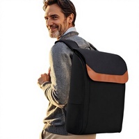 Sac à dos multifonctionnel pour ordinateur, avec bretelles incurvées, grande capacité, pour les voyages d'affaires, les étudiants, en polyester Oxford
